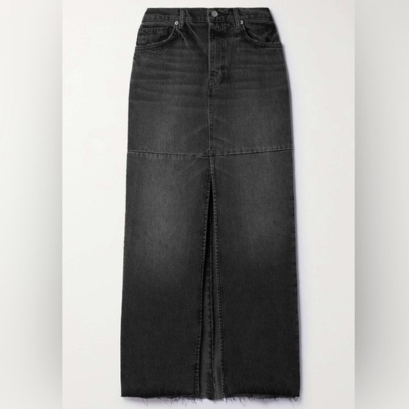 Reformation Tazz Paneled Organic Denim Skirt - Picture 5 of 10